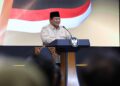 Presiden Prabowo beri sambutan saat pembukaan Bank Emas. (dok. Tim Media Presiden)