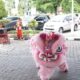 Aksi barongsai di depan kantor BRI BO Padang dalam rangka memperingati Imlek. (dok. istimewa)