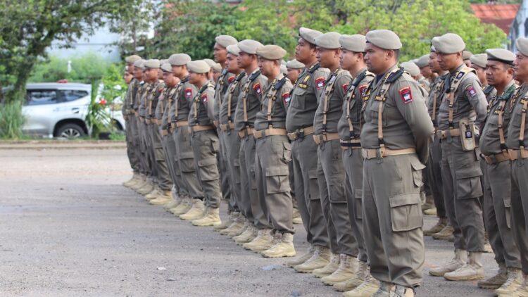 Apel personil Satpol PP Padang. (dok. istimewa)