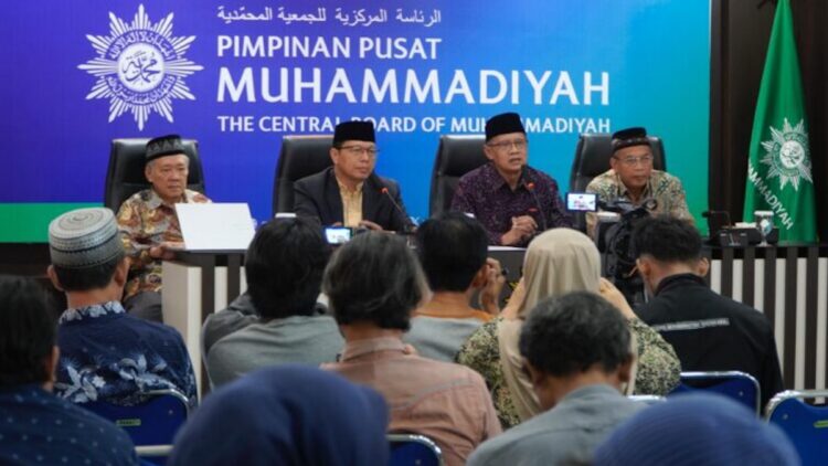 Jumpa pers Muhammadiyah terkait awal Ramadan 2025. (dok. Muhammadiyah)