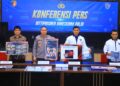 Konferensi pers kasus deepfake yang digelar Tim Siber Bareskrim Polri. (dok. Div Humas)