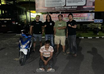 Pelaku penggelapan motor diamankan Tim 1 Klewang Satreskrim Polresta Padang, (dok. Tim Klewang)