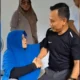 Afni Zulkifli menyalami sang suami usai menang dalam PSU Pilkada Siak. (dok. istimewa)