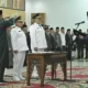 Gubernur Mahyeldi lantik Bupati dan Wakil Bupati Pasbar. (dok. adpsb)