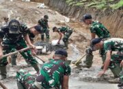 TMMD Kodim 0304 Agam Mulai Pengecoran Jalan 2.800 Meter di Nagari Balingka