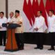 Presiden Prabowo dan jajaran kabinet saat menyampaikan pesan strategis di awal Ramadan. (dok. Tim Media Presiden)