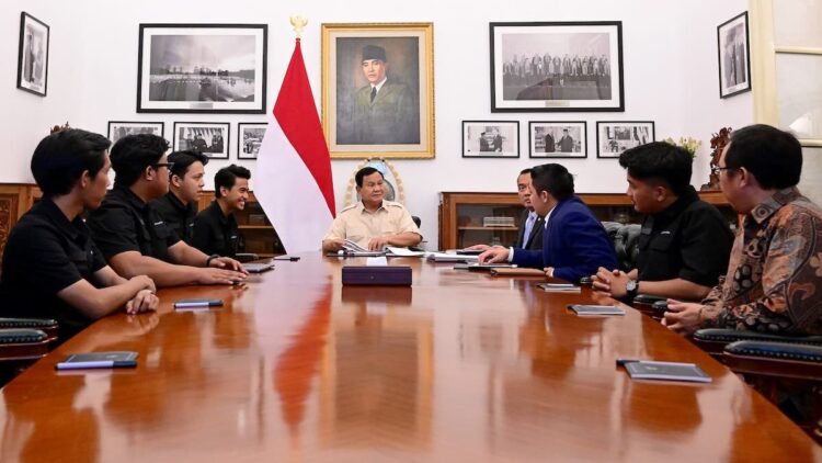 Presiden Prabowo undang Pandawara Group ke Istana. (dok. PCO RI)