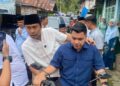 Wagub Vasko jajal motor datangi lokasi warga di Pasaman. (dok. adpsb)