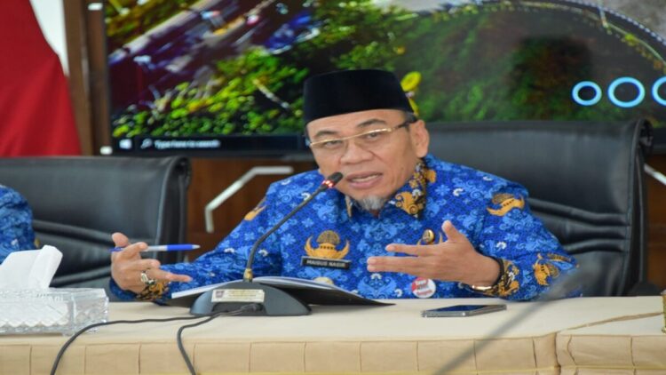 Sinergi Antar Kementerian, Pemko Padang Dukung Program 3 Juta Rumah 1 Wawako Padang Maigus Nasir menghadiri rakor di Rumah Dinas Wako Padang. (Foto: Ist)