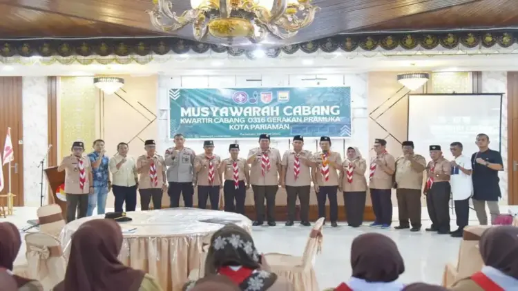 Wako Pariaman meresmikan Muscab Kwarcab 0316 Pramuka. (Foto: Dok. Ist)