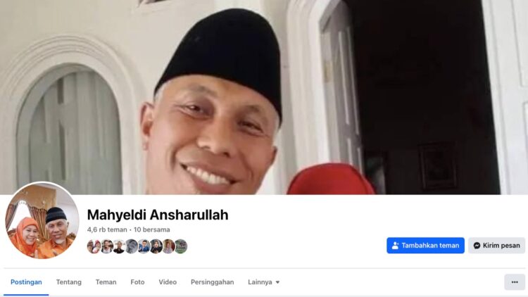 Masyarakat Sumbar Diminta Waspadai Aksi Penipuan yang Mengaku Sebagai Gubernur Mahyeldi 1 Akun palsu Gubernur Mahyeldi. (tangkapan layar)