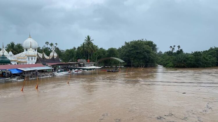 Banjir yang terjadi di Kabupaten Limapuluh Kota. (dok. BNPB)