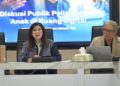 Direktur Jenderal Komunikasi Publik dan Media (KPM) Kemkomdigi Fifi Aleyda Yahya menegaskan bahwa aturan baru akan mengharuskan platform digital mengklasifikasikan layanan mereka berdasarkan tingkat risiko bagi anak-anak. Hal itu disampaikan Fifi, dalam Diskusi Publik Pelindungan Anak di Ruang Digital Bersama Perwakilan Orang Tua di Jakarta, Jumat (28/2/2025). ( Amiriyandi Ditjen KPM Kemkomdigi)