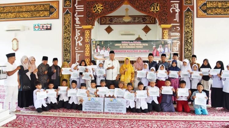 Peringatan Nuzul Quran di Masjid Raya Cimparuh dihadiri Wawako Mulyadi. (dok. MC Pariaman)