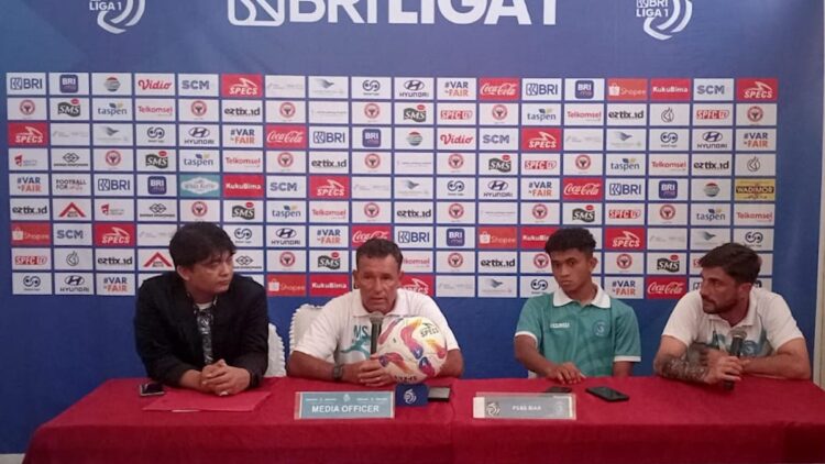 Prematch press conference Semen Padang FC vs PSBS Biak. (dok. Radarsumbar)