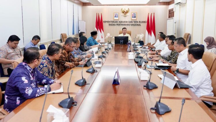 Rapat Kementerian ATR BPN dengan Kemenkeu. (dok. ATR/BPN)