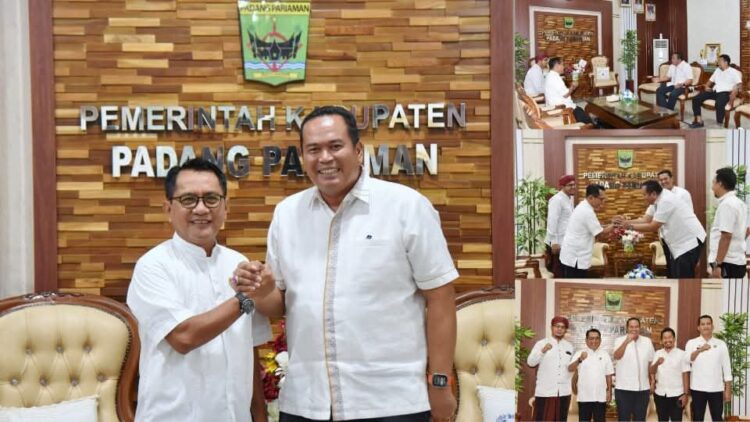 Serah terima aset antara Pemko Pariaman dan Pemkab Padang Pariaman. (dok. MC Pariaman)