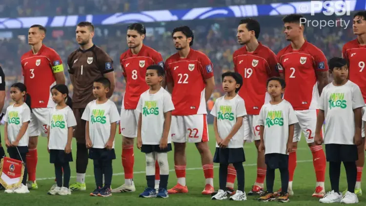 Skuat Timnas Indonesia saat melawan Australia. (dok. PSSI)