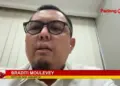 Braditi Moulevey saat live di Padang TV. (dok. tangkapan layar)