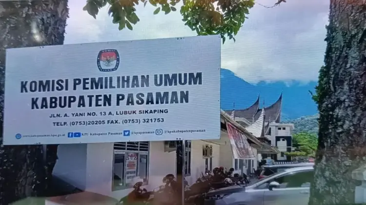 Kantor KPU Pasaman. (Antara)