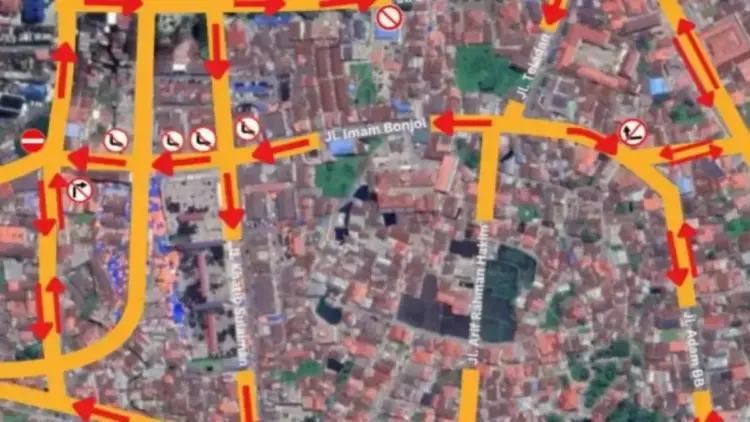 Rekayasa Lalu Lintas di Padang Panjang Mulai Berlaku 9 April, Pasar Pusat jadi Prioritas Penertiban 1 Skema rekayasa lalin yang dibuat Pemkot Padang Panjang. (ANTARA/ Isril Naidi)