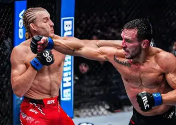 Michael Chandler vs Paddy Pimblett. (dok. UFC)
