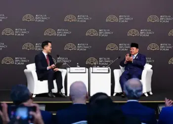 Presiden Prabowo berbicara di Antalya Diplomacy Forum. (Foto: Muchlis Jr - Biro Pers Sekretariat Presiden)