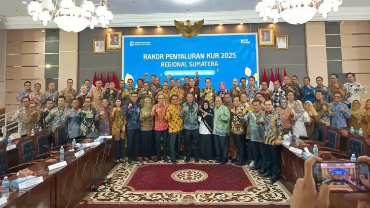 Rakor penyaluran KUR 2025. (dok. istimewa)
