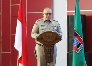 Sekdako Padang Andree Algamar buka rapat evaluasi triwulan 1. (dok. Prokopim)