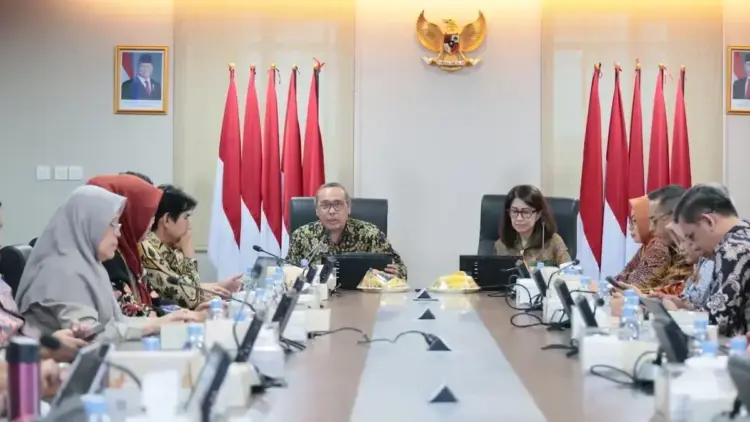 Lakukan Evaluasi Kinerja Triwulan I, Sekjen Kementerian ATR/BPN Tekankan Jajaran untuk Tingkatkan Nilai SAKIP 1 Evaluasi nilai SAKIP Kementerian ATR/BPN. (dok. ATR/BPN)