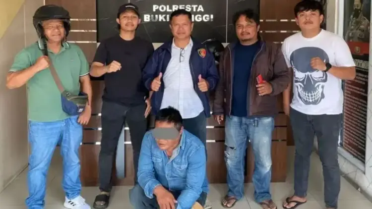 pelaku pengancaman di bukittinggi diamankan polisi