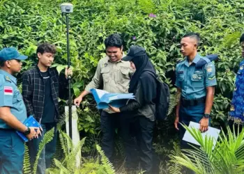 Petugas Ukur Perempuan di Daerah Terluar Indonesia, Hadir di Garis Depan dengan Pendekatan yang Inklusif 16 Pengukuran tanah di daerah terluar Indonesia. (dok. ATR/BPN)