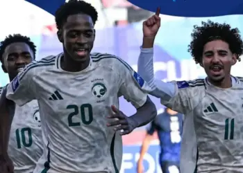 Selebrasi pemain Arab Saudi U-17 usai pastikan lolos ke semifinal usai kalahkan Jepang via adu penalti. (dok. istimewa)
