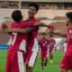 Selebrasi pemain Timnas U-17 usai kalahkan Yaman U-17. (dok. PSSI)
