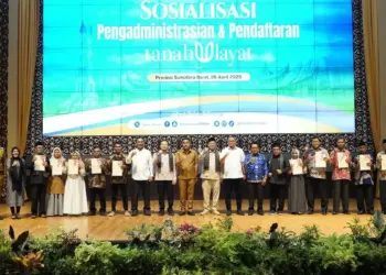Sosialisasi administrasi dan pendaftaran tanah ulayat di Sumbar. (dok. Radarsumbar)