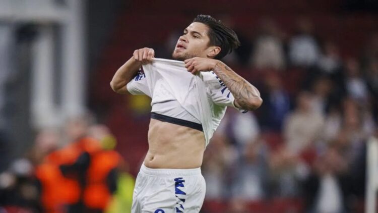 Pemain Timnas Indonesia Kevin Diks. (Photo by Liselotte Sabroe / SCANPIX DENMARK / AFP) / Denmark OUT (AFP/LISELOTTE SABROE)