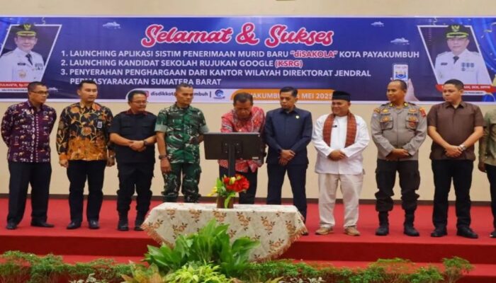 Pemko Payakumbuh Luncurkan Aplikasi Disakola, Permudah Penerimaan Murid Baru secara Digital