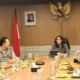 Gubernur Mahyeldi dan jajaran serta anggota DPD RI Irman Gusman mendatangi Menteri Pariwisata. (dok. adpsb)