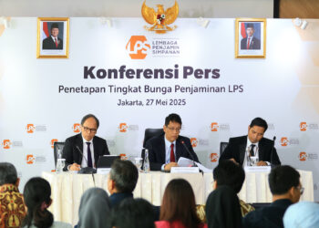 Konferensi pers penetapan tingkat bunga penjaminan LPS. (dok. Humas LPS)
