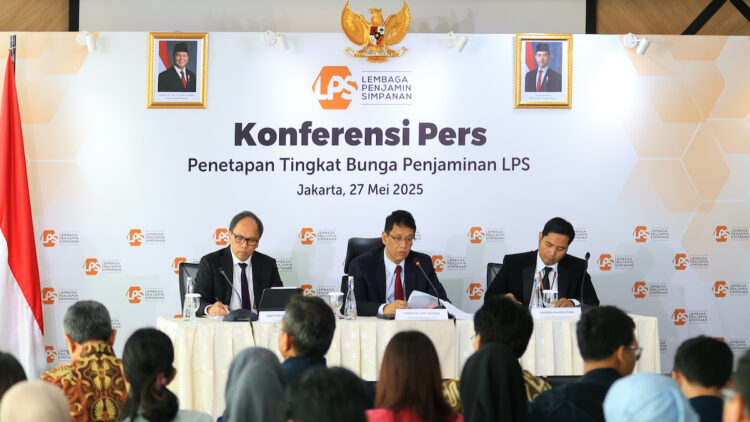 Konferensi pers penetapan tingkat bunga penjaminan LPS. (dok. Humas LPS)