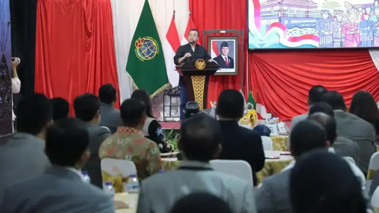 Menteri Nusron beri arahan saat acara KAPTI Agraria. (dok. istimewa)