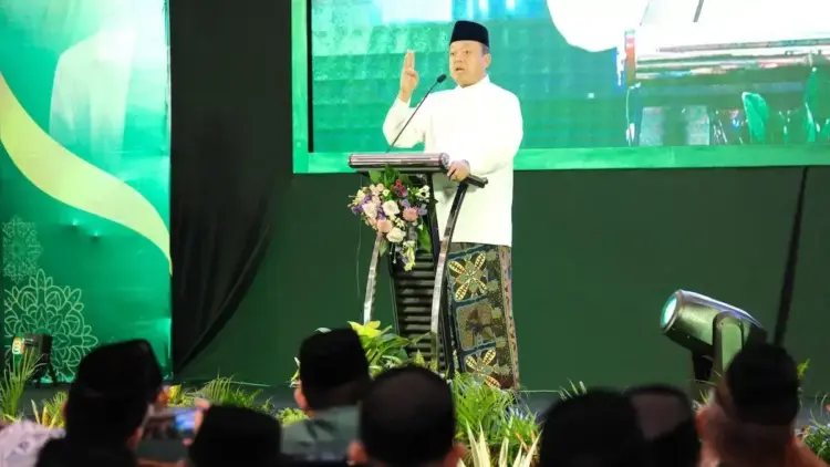 Menteri Nusron hadir di Hari Jadi Nadhlatul Wathan. (dok. ATR/BPN)