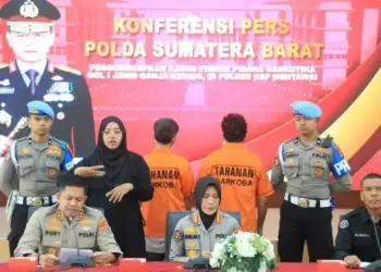WNA Brasil diamankan Polda Sumbar karena penyalahgunaan narkoba. (dok. istimewa)