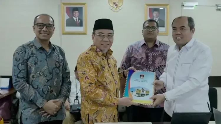 Wawako Maigus Nasir kunjungi Kementerian Sosial RI. (dok. Prokopim)