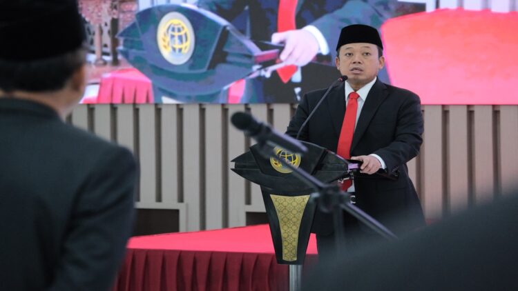 Menteri Agraria dan Tata Ruang/Kepala Badan Pertanahan Nasional (ATR/BPN), Nusron Wahid, melantik Pejabat Struktural di lingkungan Kementerian ATR/BPN. (Foto: Dok. Ist)