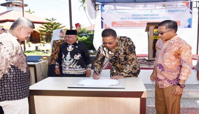 Wawako Pariaman Canangkan Desa Cimparuh jadi ‘Desa Cantik 2025’, Dorong Pembangunan Berbasis Statistik