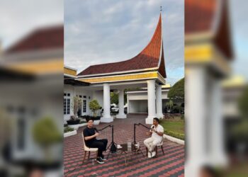 Atap rumah dinas Wagub Sumbar dibuat bagonjong. (dok. istimewa)