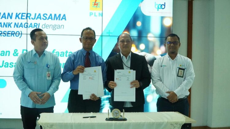 Kerjasama PLN dengan Bank Nagari. (dok. isitmewa)