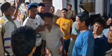Pelaku diduga asusila terhadap anak 14 thaun di kawasan Sawahan, Kota Padang ditangkap Tim Klewang. (dok. istimewa)
