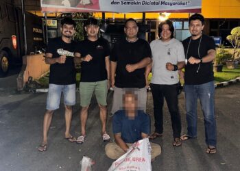 Pelaku pembobolan gudang ditangkap Satreskrim Polresta Padang. (dok. istimewa)
